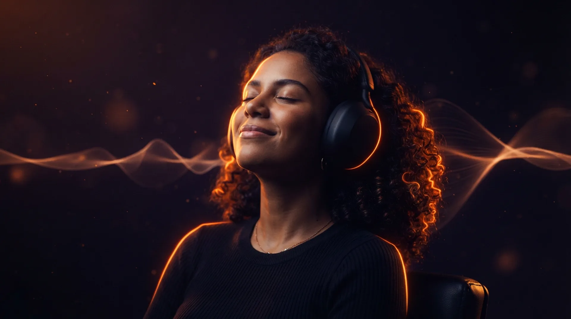 Pessoa ouvindo música no PlayCast